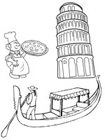 Coloring page Italy