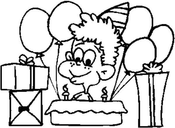Coloring page Birthday