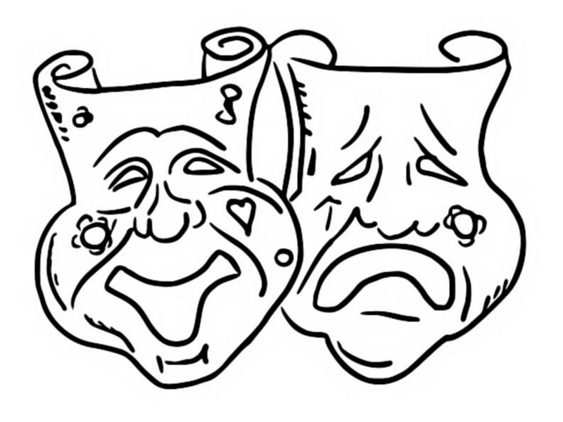 Coloriage Masques