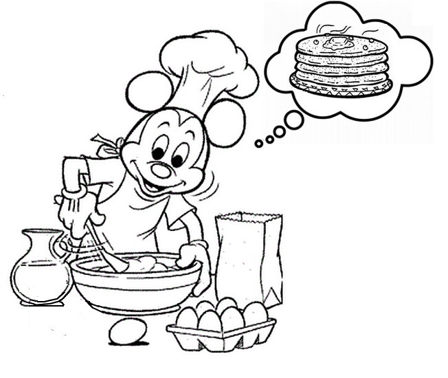 Desenho para colorir Crepes