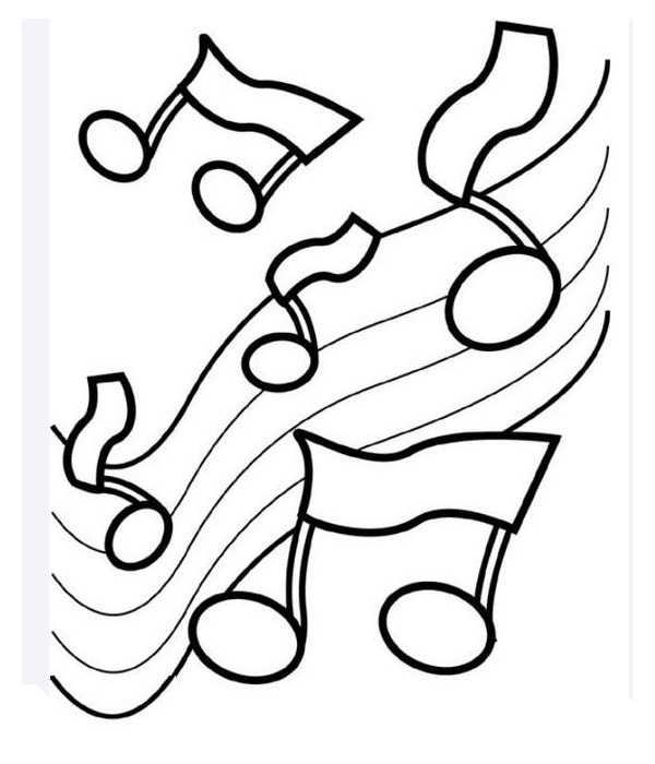 Coloring page Music