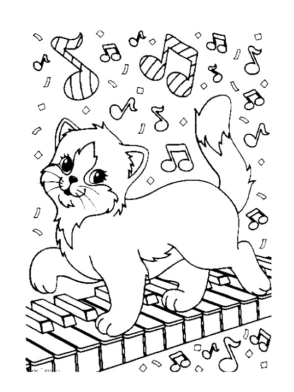 Coloring page Music