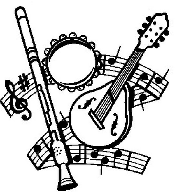 Coloriage Instruments de musique