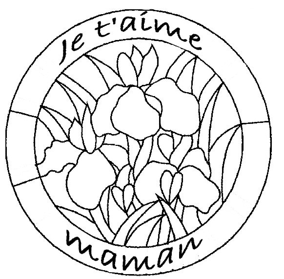 Coloriage Je t'aime Maman