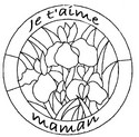 Coloriage Je t'aime Maman