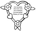 Coloriage Comptine coeur