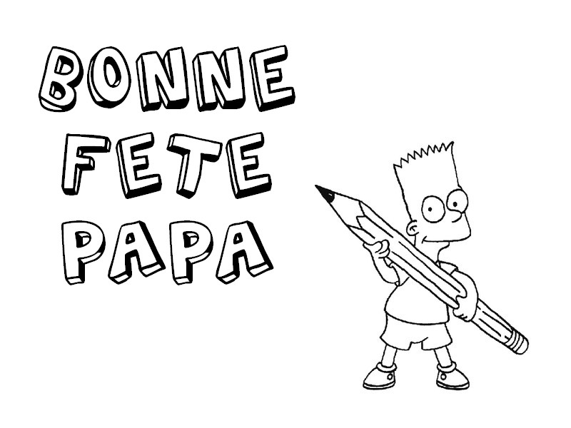 Coloriage Bart Simpson