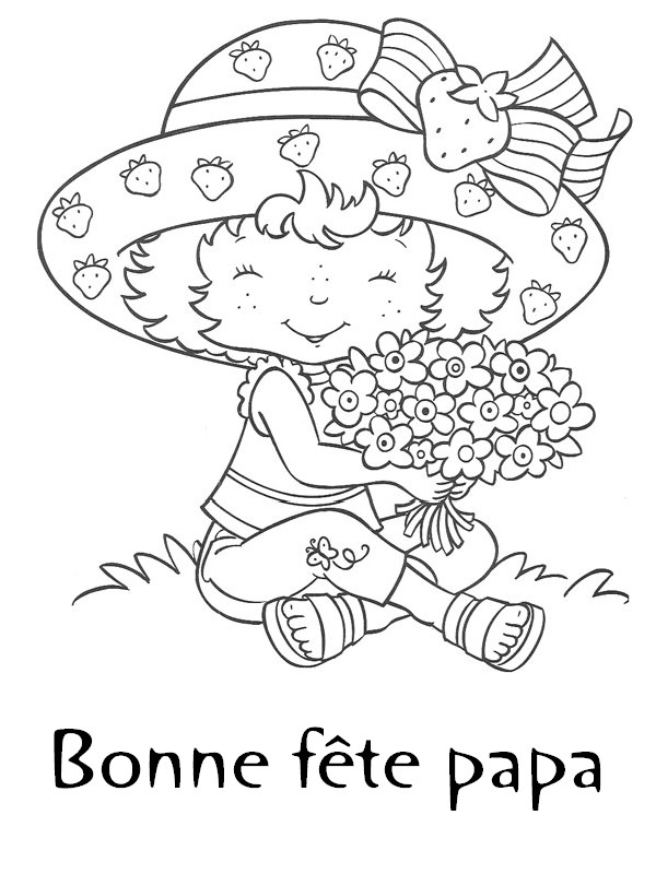 Coloriage Charlotte aux fraises