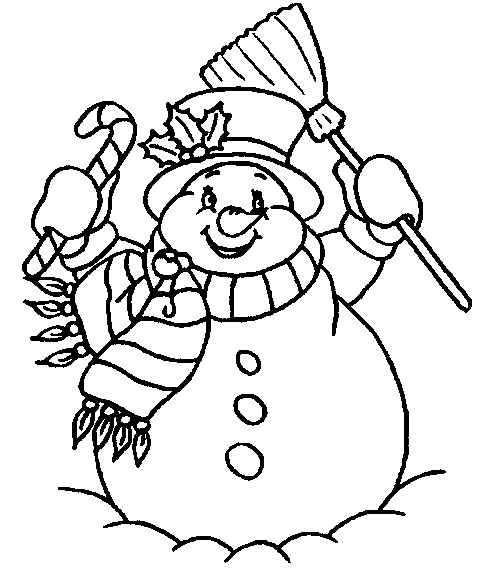 Coloriage Bonhomme de neige