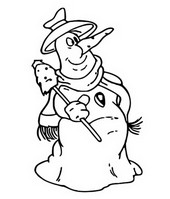 Coloriage Bonhomme de neige