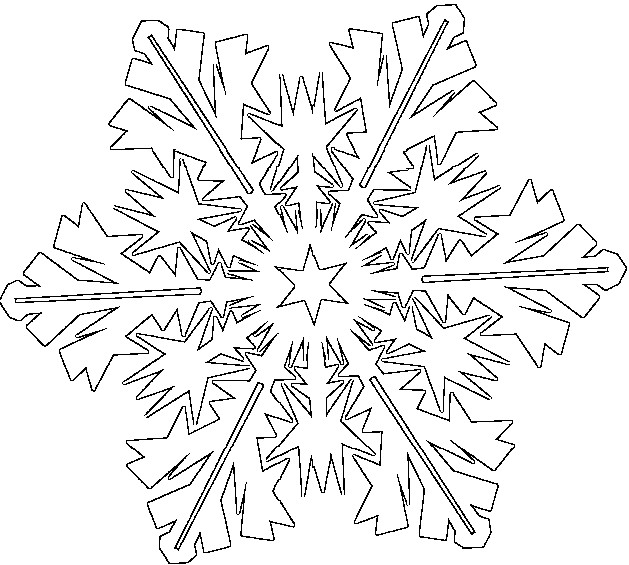 Coloring page Snowflake