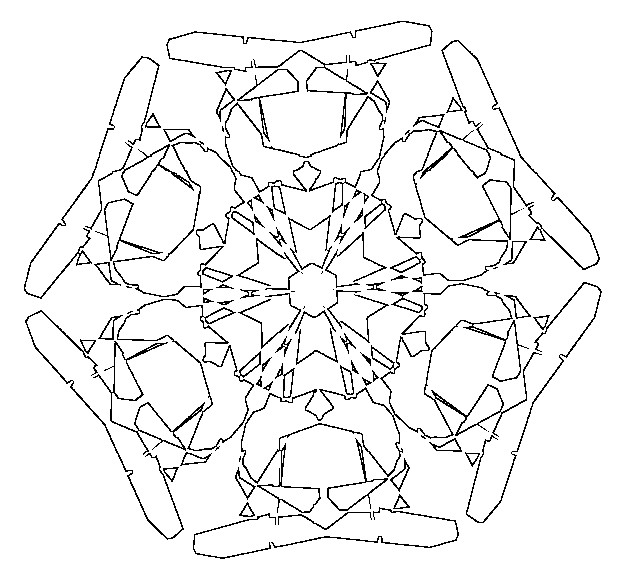 Coloring page Snowflake