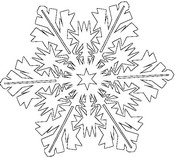 Coloring page Snowflake