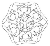 Malvorlagen Schneeflocken