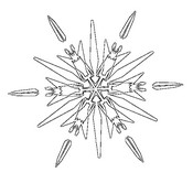 Malvorlagen Schneeflocken