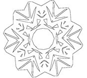 Malvorlagen Schneeflocken