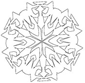 Malvorlagen Schneeflocken