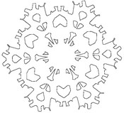 Malvorlagen Schneeflocken