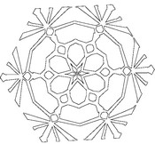 Coloring page Snowflake