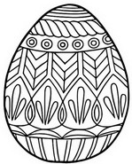 Coloriage Grand oeuf de Pâques