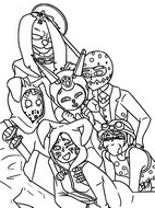 Coloring page Fortnite