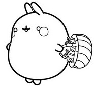 Coloring page Molang