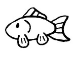 Coloriage Poisson d'avril