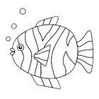 Coloriage Poisson d'avril