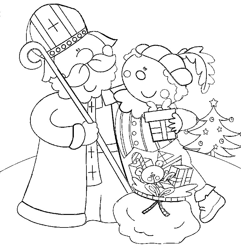 Coloring page Saint Nicholas Day