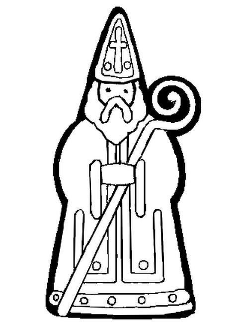 Coloriage Saint Nicolas