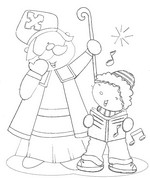 Coloring page Saint Nicholas Day