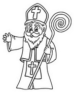 Coloriage Saint Nicolas