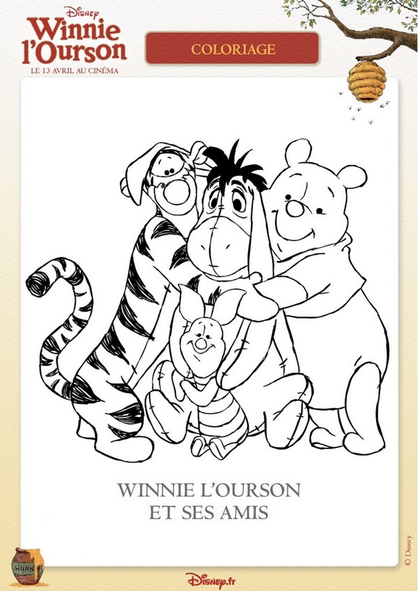 Coloriage Coloriage Amis de Winnie