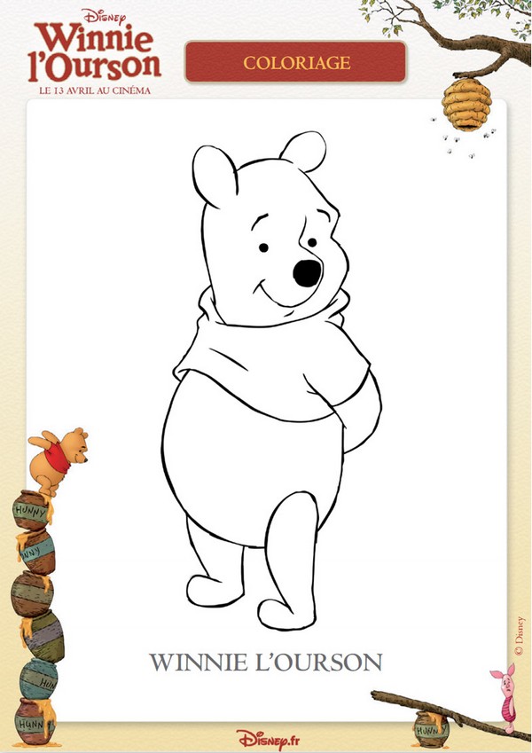 Coloriage Coloriage Winnie l'ourson