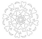 Coloring page Valentine's Day