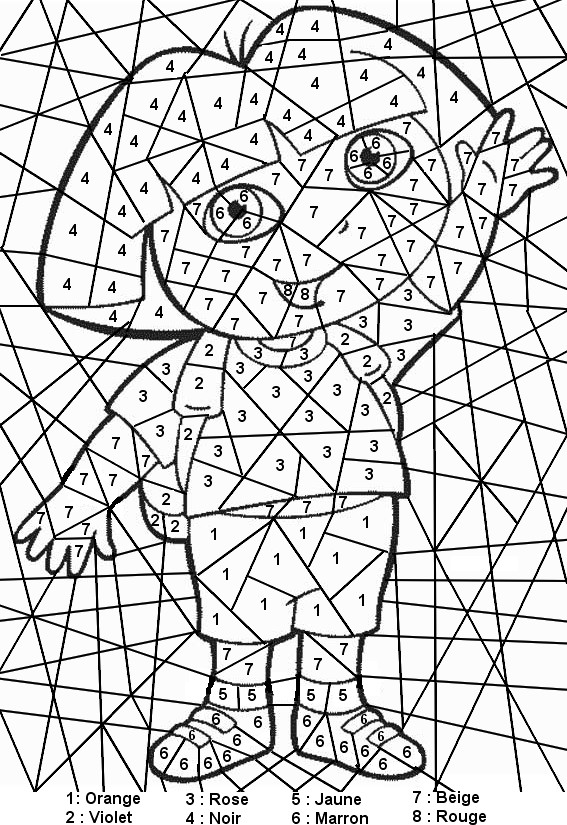 Coloriage Coloriage Magique Dora l'Exploratrice