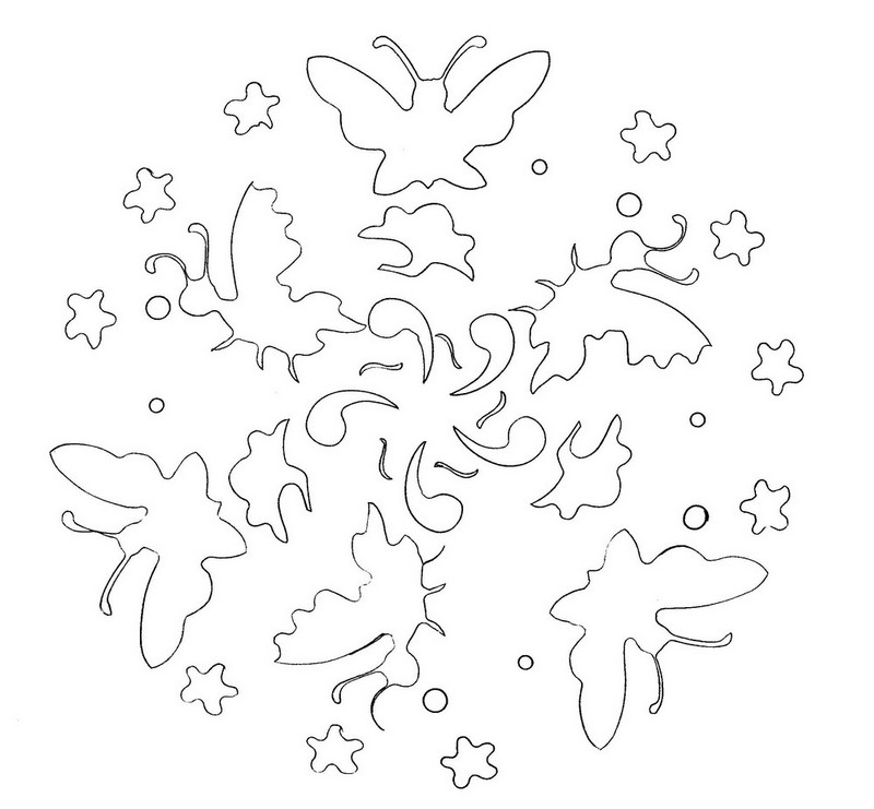 Coloriage Mandala Papillons