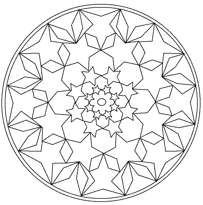 Desenho para colorir Mandalas