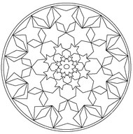 Målarbok Mandala