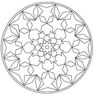 Tulostakaa värityskuvia Mandalas
