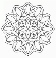 Tulostakaa värityskuvia Mandalas