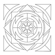 Tulostakaa värityskuvia Mandalas