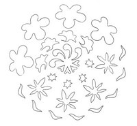 Tulostakaa värityskuvia Mandala Kukkia