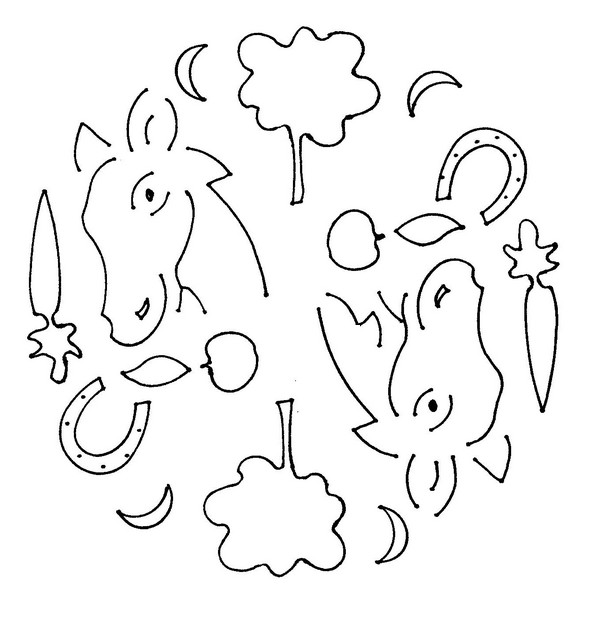 Coloring page Animals Mandalas