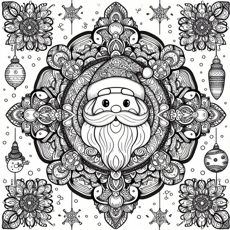 Mandalas de Natal: vários modelos para você imprimir!