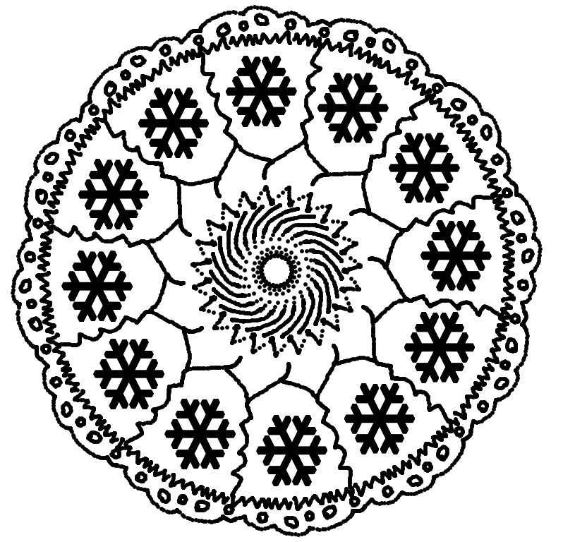 Desenhos para colorir de mandalas 