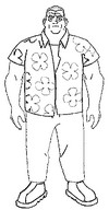 Coloriage à télécharger - Max, le grand-père de Ben 10 - Ben 10