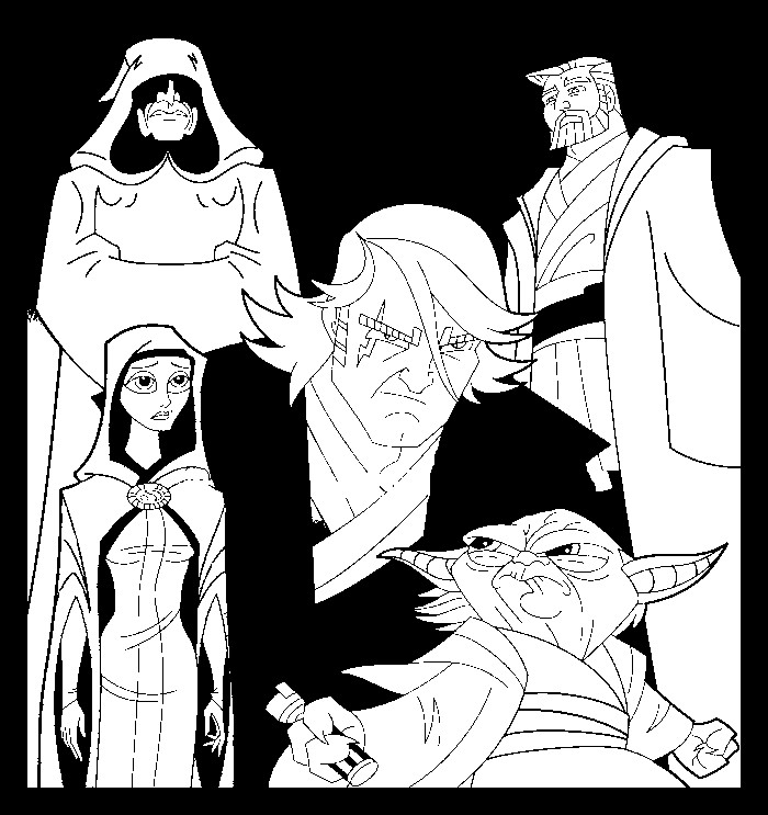 Dibujo para colorear Clone Wars