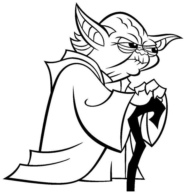 Coloriage Yoda