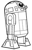 Feuille de coloriage - R2-D2 - Clone Wars